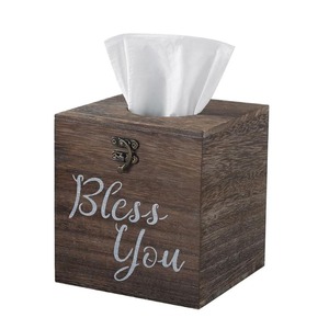 Porte-mouchoirs en bois chic idéal pour les bureaux, les salles de bain ou les chambres combinant l'utilité avec l'attrait visuel - Product Image 6