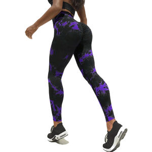 Mayorista Deporte Mujeres Sin Costuras Control de Barriga Gimnasio Compresión Legging Transpirable Mujeres Gimnasio Correr Yoga Legging - Product Image 2