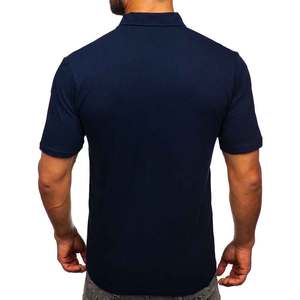 Polos personalizados para hombre con logotipo bordado, manga corta, transpirables, de algodón o poliéster, uniformes para equipos o empresas. - Product Image 2