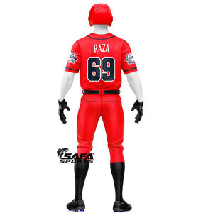 Conjunto de Uniforme de Béisbol Personalizado de Secado Rápido y Transpirable, Jersey y Pantalones de Béisbol de Poliéster - Product Image 4