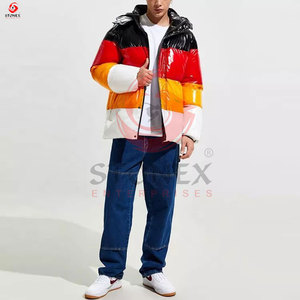Multi-color Men's Oversized Standard Puffer <b>Jackets</b> High Quality Polyester Filling Warm Winter Streetwear Hooded Breathable - Product Image 6