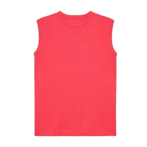 Débardeur de sport moulant pour la course et la musculation, coupe longue, logo personnalisé sérigraphié, col respirant, séchage rapide, tricoté uni - Product Image 2