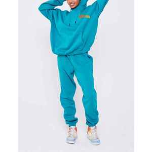 OEM ÉLÉGANT au-dessus du genou pour femmes uni décontracté surdimensionné 2 pièces respirant polyester/coton survêtement ensemble formation Jogging porter - Product Image 3
