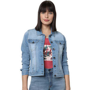 Nuevo Estilo 2026 Chaquetas Vaqueras de Mezclilla 100% Algodón para Mujer, Diseño Personalizado, Buena Calidad, Servicio OEM de Fábrica - Product Image 1