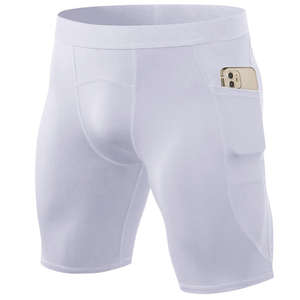 Pantalones Cortos de Compresión Deportivos para Hombre, Mallas para Entrenamiento y Correr con Bolsillo para Teléfono, Ropa Deportiva para Gimnasio y Yoga - Product Image 3