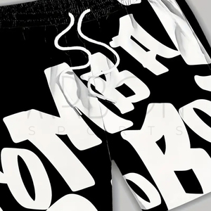 Black <b>White</b> Contrast Color Made In Pakistan Wholesale Rate Causal Street Wear Top Supplier Made In Pakistan Acid Wash <b>Shorts</b> - Product Image 4