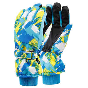 Guantes de Esquí y Snowboard para Hombre Rabixo de Alta Calidad, Aislantes, Impermeables, de Cuero Personalizado con Calefacción - Product Image 1