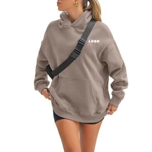 Sudadera con Capucha de Punto para Mujer, Diseño de Manga Murciélago, Informal, Transpirable, Ecológica, de Alta Calidad, Personalizable OEM - Product Image 3