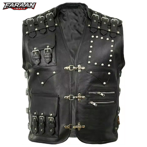 Stylish Design <b>Leather</b> <b>Vest</b> Biker Outfit Factory Made <b>Leather</b> <b>Vest</b> Best Material <b>Leather</b> <b>Vest</b> For Online Sale Cheap Price - Product Image 1
