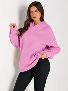 Moda reina mujeres sudaderas con capucha de gran tamaño sudaderas de lana otoño moda 2025 pulóver suéteres ropa de invierno - Product Image 2