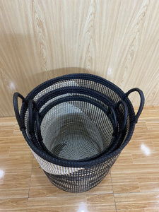 Juego de 3 Cestas de Lavandería Personalizables en Color y Tamaño con Asas y Cestas de Almacenamiento para Decoración del Hogar - Product Image 3