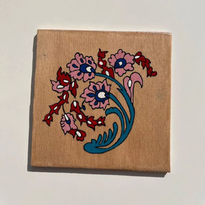 Dessous de verre en écorce et pierre en bois rustique Tapis de boisson au design classique unique pour la décoration quotidienne de la cuisine ou de la salle à manger - Product Image 1