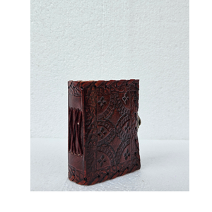 Mini da Tạp Chí với đá quý và khóa cổ điển tay dập nổi máy tính xách tay nhỏ với tái chế bông giấy handmade món quà du lịch - Product Image 5