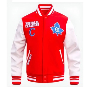 Veste Letterman en laine personnalisée OEM, bombardier universitaire pour hommes, vêtements d'extérieur à la mode pour les collèges - Product Image 5