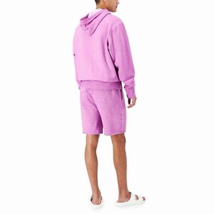 Recién llegado, conjunto de pantalones cortos con capucha para hombre, conjunto de pantalones cortos de tamaño personalizado, hecho en Pakistán, chándal de algodón 100%, conjunto corto con capucha - Product Image 3