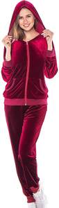 Wholesale New Long Sleeve Active Jogger Suit Training Sweatsuit Women Fitted <b>Velour</b> Hooded Velvet <b>Tracksuits</b> - Product Image 2