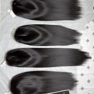 Pelucas de Cierre de Alta Calidad en Tendencia, Precio Mayorista, Cabello Humano Virgen Vietnamita 100% Natural, Cierre de Doble Trama a Máquina - Product Image 6