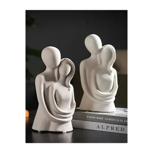 Figurine romantique d'amoureux, cadeau décoratif, autocollant, sculpture, chef-d'œuvre pour la maison ou le bureau - Product Image 5