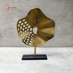 Escultura de arte abstracto de Metal de aluminio de lujo moderno, forma redonda, decoración del hogar, acentos de oficina, regalo perfecto con estilo, logotipo personalizado - Product Image 4