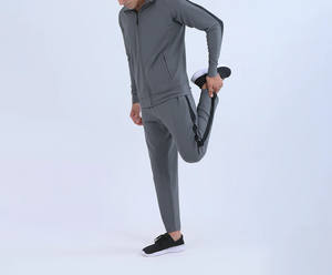 Chándales Deportivos con Rayas Laterales Estampadas, Desgastados, Transpirables, de Secado Rápido, Ligeros, para Correr en Invierno, Casuales, 100% Algodón - Product Image 2