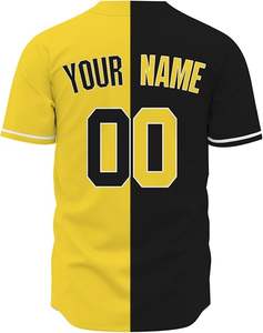 100% personnalisable OEM meilleure vente chaude hommes solide respirant Baseball Jersey séchage rapide 100% Polyester fabriqué au Pakistan - Product Image 5