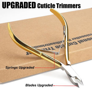 Ensemble de pinces à cuticules professionnelles pour ongles avec lames durables et tranchantes avec double ressort pour manucure et utilisation par bébé - Product Image 2