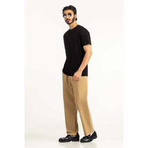 T-shirt de fitness pour homme 100% coton, coupe classique, style streetwear, motif uni, respirant, chemises personnalisées, numéro de modèle MN-TS-SS26-001-A - Product Image 1