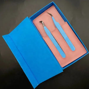 แหนบต่อขนตาแบบมืออาชีพ ปลายเรียบ ยาว 10 มม. ทำจากสแตนเลสชุบทอง ป้องกันแม่เหล็ก จับถนัดมือ - Product Image 3