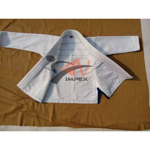 Alta calidad 100% algodón perla tejido tela personalizada Durable Unisex Jiu Jitsu Judo pantalones cortos OEM servicio disponible artes marciales - Product Image 2