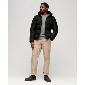 Manteau rembourré bouffant de créateur à capuche Veste en duvet d'hiver pour homme à capuche avec fermeture éclair - Product Image 3