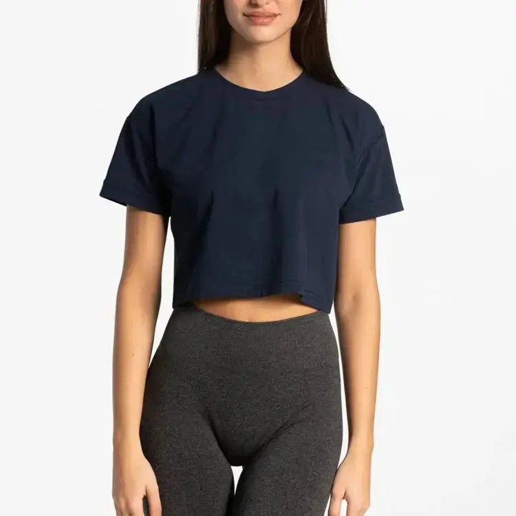 女性のためのセクシーな半袖クロップトップ2023 Tシャツカットアウトパターン