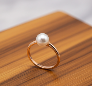 Bague de fête en argent 925 personnalisée de haute qualité avec perle d'eau douce pierre précieuse tendance placage rhodium cadeau de bijoux de mode - Product Image 1
