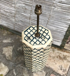 Lámpara de Mesa LED de Diseño Premium con Incrustaciones de Hueso, Hecha a Mano, E26 AC, Ecológica, Diseño Moderno para Sala de Estar, Dormitorio, Decoración de Hotel - Product Image 3