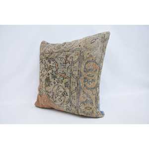 Premium Beige Paisley Patchwork lana almohada 28x28 pulgadas cojín decorativo tejido Vintage cuadrado portátil ropa de cama sofá Navidad - Product Image 4
