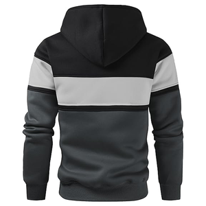 Men'<b>s</b> Casual Solid Long Sleeve Fleece Pullover <b>Hoodie</b> Embroidered Design Digital Printing Color Block <b>Sweatshirt</b> for Spring - Product Image 6