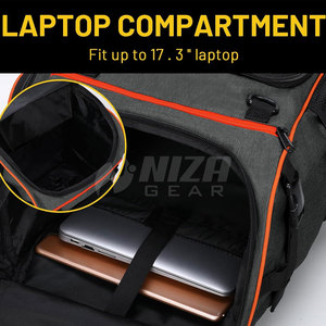 Sac à dos de basketball polyvalent et décontracté, design respirant et écologique, compartiments sécurisés, grande capacité en polyester pour le sport et le quotidien - Product Image 5