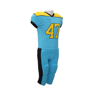 Personalizable fútbol Americano bandera aparejos sarga uniformes transpirable Jersey pantalones nuevo diseño 100% poliéster Unisex adulto 10 conjuntos - Product Image 3