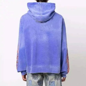 Luxe lourd 500gsm éponge coton fondu pierre lavé pull hommes sweats à capuche surdimensionné impression personnalisée Logo lavage acide hommes sweats à capuche - Product Image 2