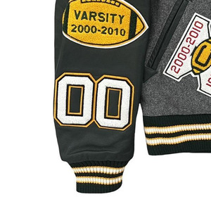 Vestes universitaires en peau de mouton antibactériennes de haute qualité pour hommes et femmes, nouveau style, col montant, toutes tailles et couleurs, faible teneur en laine - Product Image 6