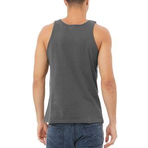 Haute qualité hommes Gym débardeurs confortable coton Spandex maille sport course haut d'entraînement Direct usine tricoté dos lavé - Product Image 3