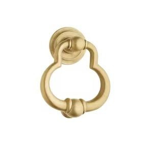 Heurtoir de porte en métal de luxe style moderne décoration de porte d'entrée robuste fait à la main écologique anneau poignée maison Villa Diwali - Product Image 5