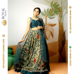 Nouveau lancement tendance Kalamkari Designer Lehenga Choli Collection au prix de gros par Royal Export Surat - Product Image 1