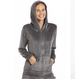 Custom Hot Selling Winter <b>Women's</b> Plus Size Velour Zip-Up Cotton Hoodie <b>Jogger</b> Set 2 Pieces High Street <b>Skinny</b> Fit - Product Image 5