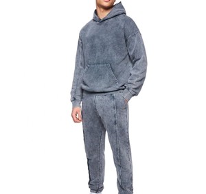 Survêtement pour homme de qualité supérieure, lavage à l'acide, léger, prix bas, entièrement personnalisé, anti-rides, dernier design, survêtement lavé à l'acide - Product Image 3