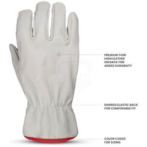 ถุงมือหนังคุณภาพพรีเมียม ราคาสมเหตุสมผล ผลิตจากวัสดุหนัง ป้องกันมือ ปลอดภัย  ขั้นต่ำในการสั่งซื้อน้อย - Product Image 6