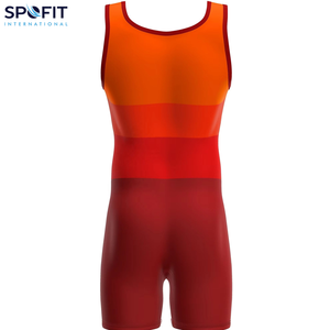 High Quality Custom Logo Sublimation Wrestling Sportswear Youth Men Powerlifting Singlets Men's Casual Gym Workout Singlet - Product Image 3