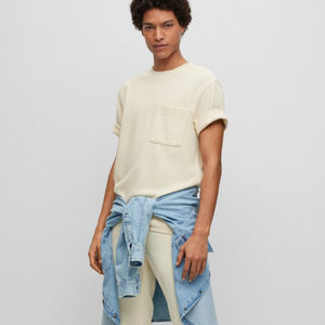 เสื้อยืดผู้ชายผ้าคอตตอน100% พิมพ์ลายโลโก้ตามสั่ง180-280gsm เปล่าติดป้ายยี่ห้อของคุณเอง - Product Image 3