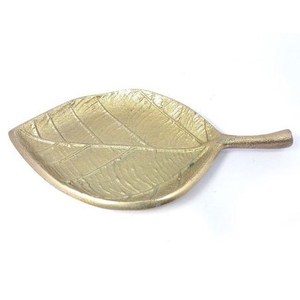 Mesa auxiliar de Metal moderna, hoja de Metal, mesita de noche creativa, hoja, decoración del hogar - Product Image 1