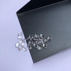 3mm 4mm naturel blanc topaze pierre à facettes coupe ovale lâche calibré pierres précieuses fabricant en vrac affaire usine fournisseur régulier maintenant - Product Image 2