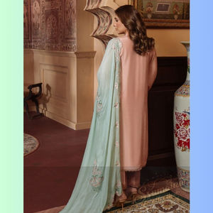 SSumaira's Festive Edit SAHAR Collection Cousue Formelle Pelouse Organza Soie Brute Viscose Soie Intérieure Dupatta 4pc Indien Pakistanais - Product Image 3